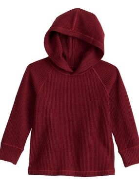 Boys Jumping Beans Maroon Adaptive Sensory Thermal Hoodie Size 5 Tag Free  NWT